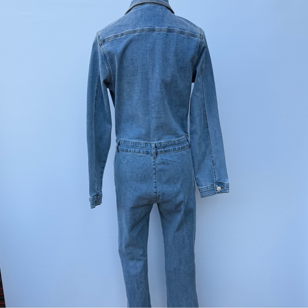 Mashed Potatoes Ruby Lou Denim Jumpsuit Blue Mid Rise Women’s Medium NWT - Picture 5 of 16